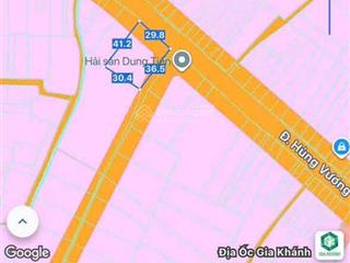 Bán đất mặt tiền đường hùng vương, phước an, đn. giao dịch trong ngày, sổ cất két, sang tên ngay