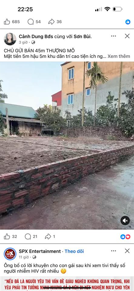 Cc bán 2 ô đất rẻ nhất thượng mỗ  đan phượng  chỉ hơn tỷ sở hữu ngay