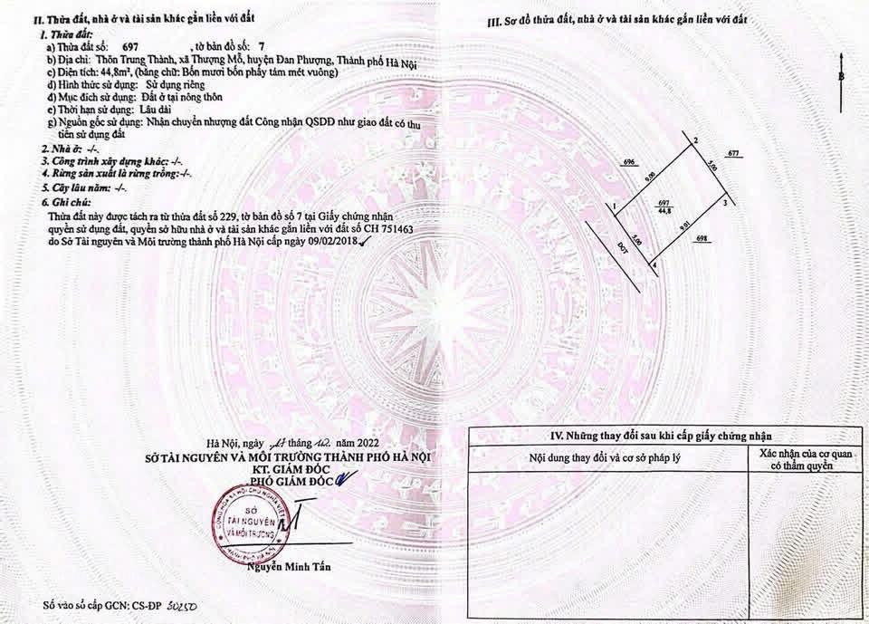 Cc bán 2 ô đất rẻ nhất thượng mỗ  đan phượng  chỉ hơn tỷ sở hữu ngay