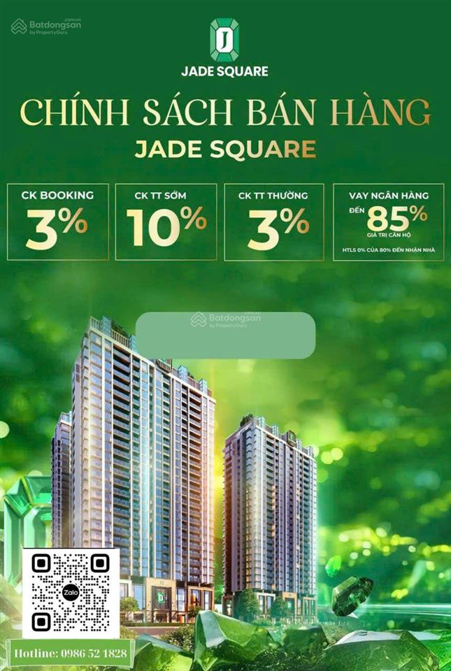 Bán căn góc 2pn dự án jade square phạm văn đồng chỉ 8 tỷ gồm vat + bảo trì