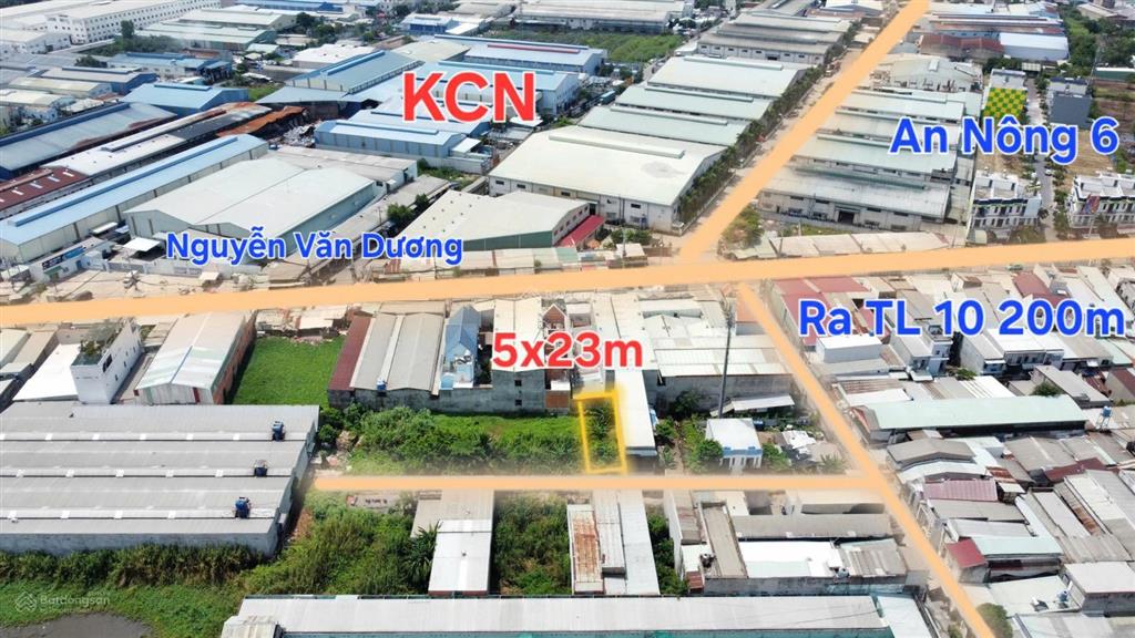 Đất ngay ngã 3 nguyễn văn dương + tỉnh lộ 10, cách an nông 6 150m