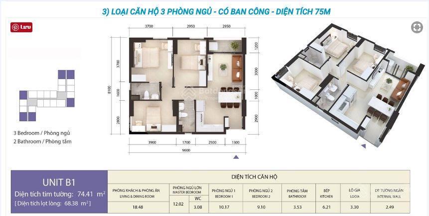 Cần vốn kinh doanh bán căn 3pn imperial thương mại có sổ fullnt 3,55 tỷ.  0963 129 *** xem nhà