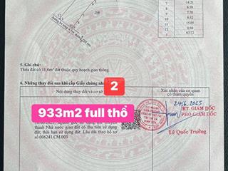 Bán lô đất 2 mặt tiền đường dt 2400m2 xã ninh lộc gần quốc lộ 1a full thổ cư