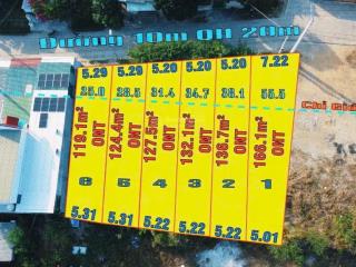 Bán 6 lô diện tích từ 119m2 chỉ 1.15 tỷ. đường 10m qh 20m. vĩnh thành, vĩnh phương, nha trang