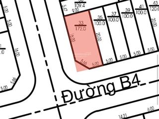 Bán lô góc siêu vip 172m2 ngang 9m chỉ 24,080 tỷ. đường văn tiến dũng  bùi thiện ngộ vcn phước hải