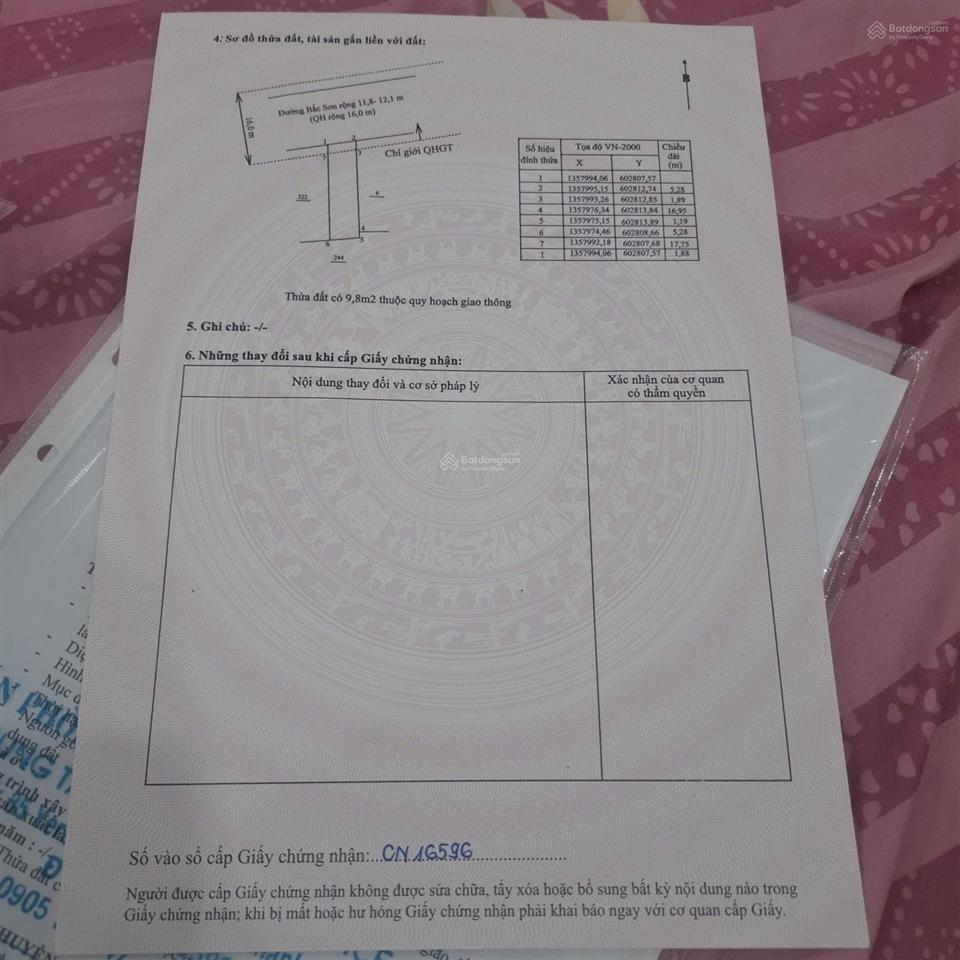Bán 104,1m2 ngang 5,28m chỉ 11,5 tỷ. mặt đường bắc sơn, vĩnh hải, bắc nha trang