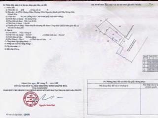 Chỉ 8,559 tỷ sở hữu 90,1m2 ngang 5,44m. gần biển, gần đường chính hoàng diệu. nha trang