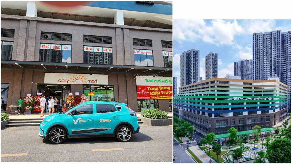 Cho thuê mặt bằng shop khối đế vinhomes smart city, tòa fzone 200  2500m2, tmdv 5 tầng 600m2