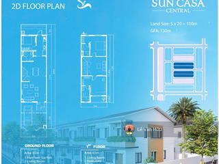 Bán căn 2 tầng đã có sổ hồng 2,8 tỷ sun casa central
