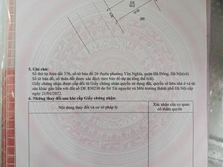 Dịch vụ khu d dương nội phường yên nghĩa 50m2x5t mt 4m giá 12.95 tỷ