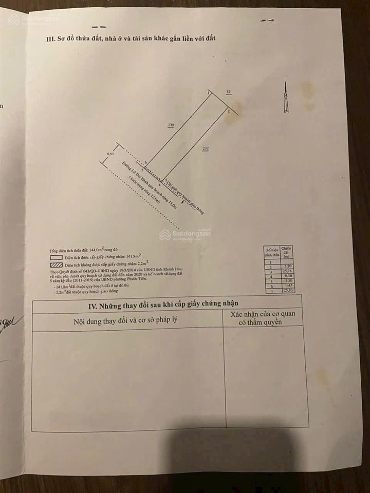 Bán đất mặt tiền đường lê đại hành kinh doanh sầm uất ngang 5.5m giá 140tr/m