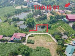 Mảnh đất vườn và ao tại ba trại, ba vì, hà nội. vị trí cách tl 91 chỉ 200m, cách hồ suối hai 300m