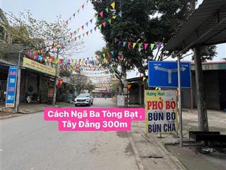 Lô góc 2 mặt tiền đường asphan, cách đường nhựa 100m, chợ phòng không, ngã 3 tòng bạttây đằng 300m