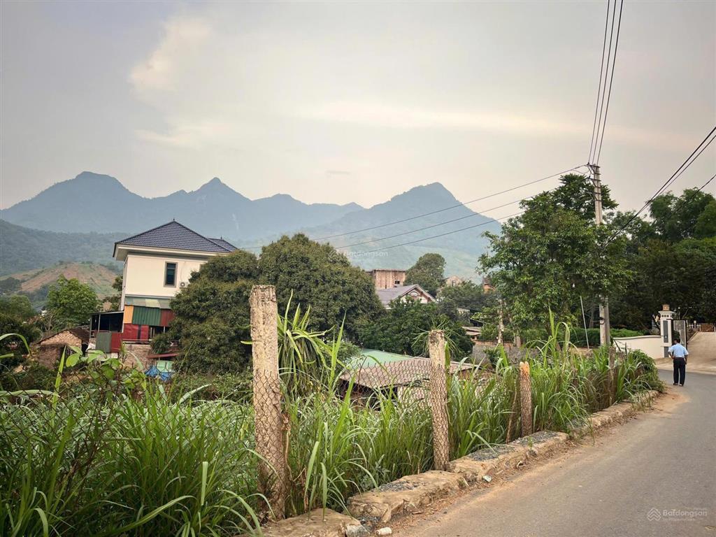 Đất ba vì có 23m mặt tiền đường nhựa huyện lộ sầm uất, cách tl414 chỉ hơn 100m, view núi thoáng mát