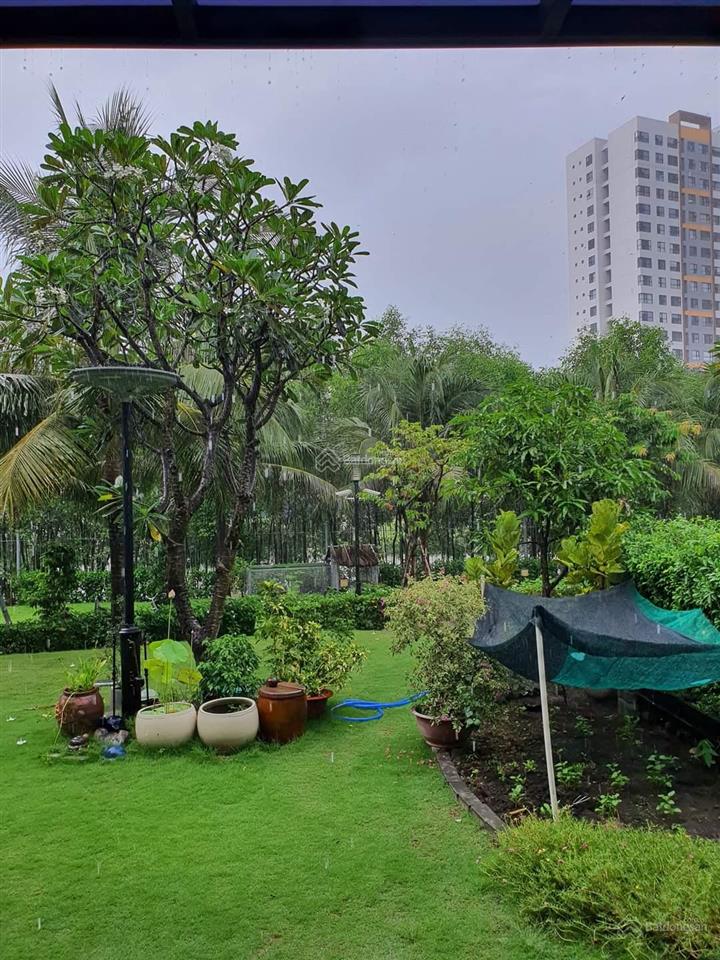 Biệt thự đảo nam long 1 trệt, 2 lầu, hoàn thiện bên ngoài nhà thô bên trong, khu an ninh yên tĩnh