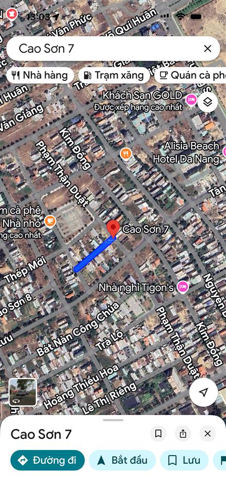 Đất biển ở lâu dài. dt 5 x20m/lô. biển tân trà