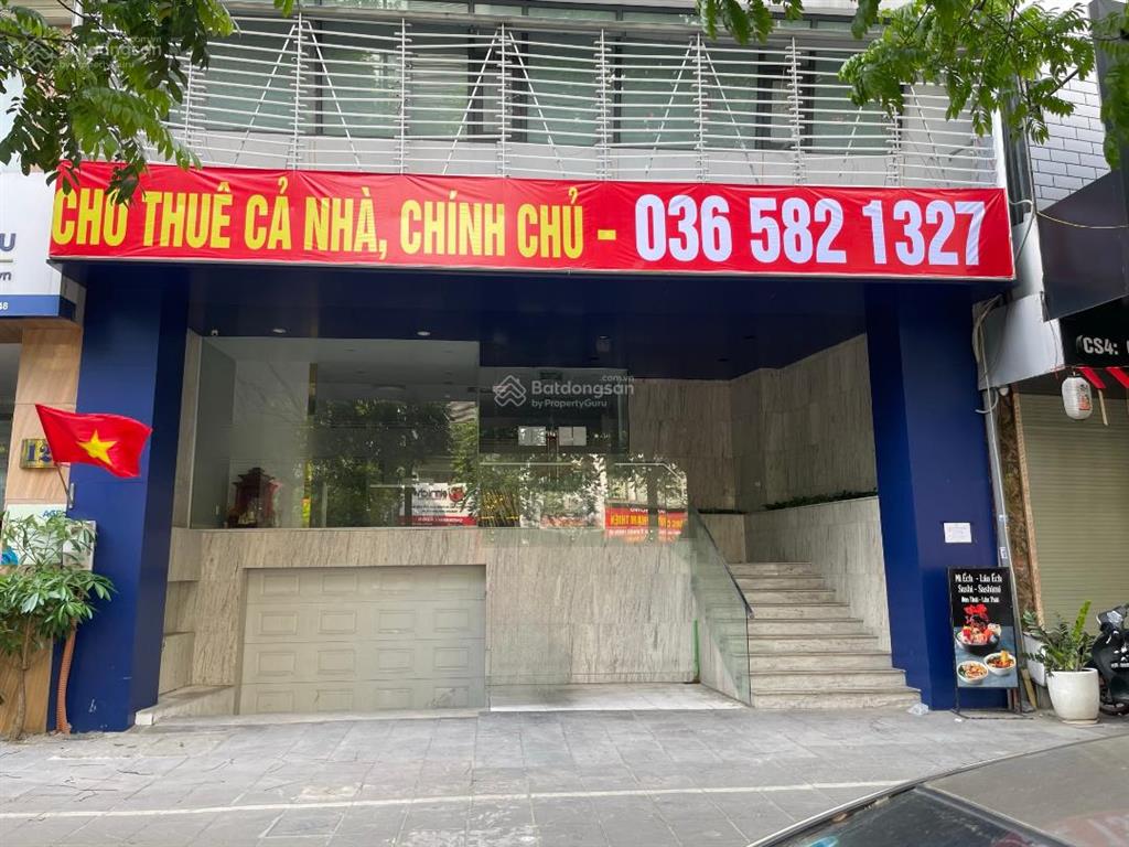 Chính chủ cho thuê tầng 1+2+3+4 nhà mặt phố khúc thừa dụ, cầu giấy, mặt tiền 10m, 150m2/sàn