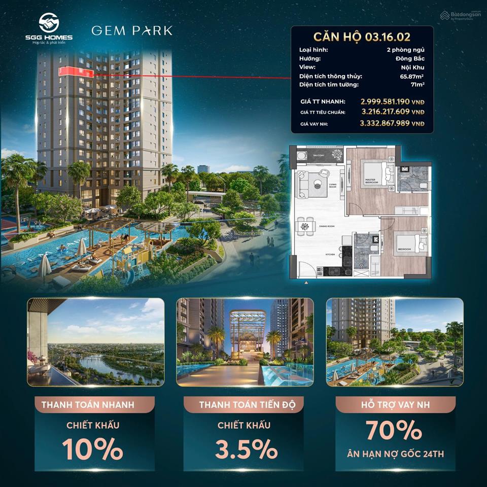 Căn hộ 2 phòng ngủ góc vip nhất dự án ôm trọn tầm view nội khu và bể bơi