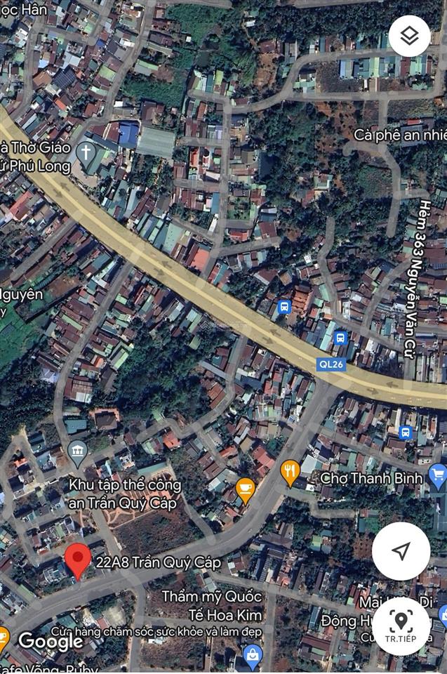 Cho thuê nhà nguyên căn mặt tiền trần quý cáp buôn ma thuột, 80m2, 4pn, đường rộng 30m, 14tr/tháng