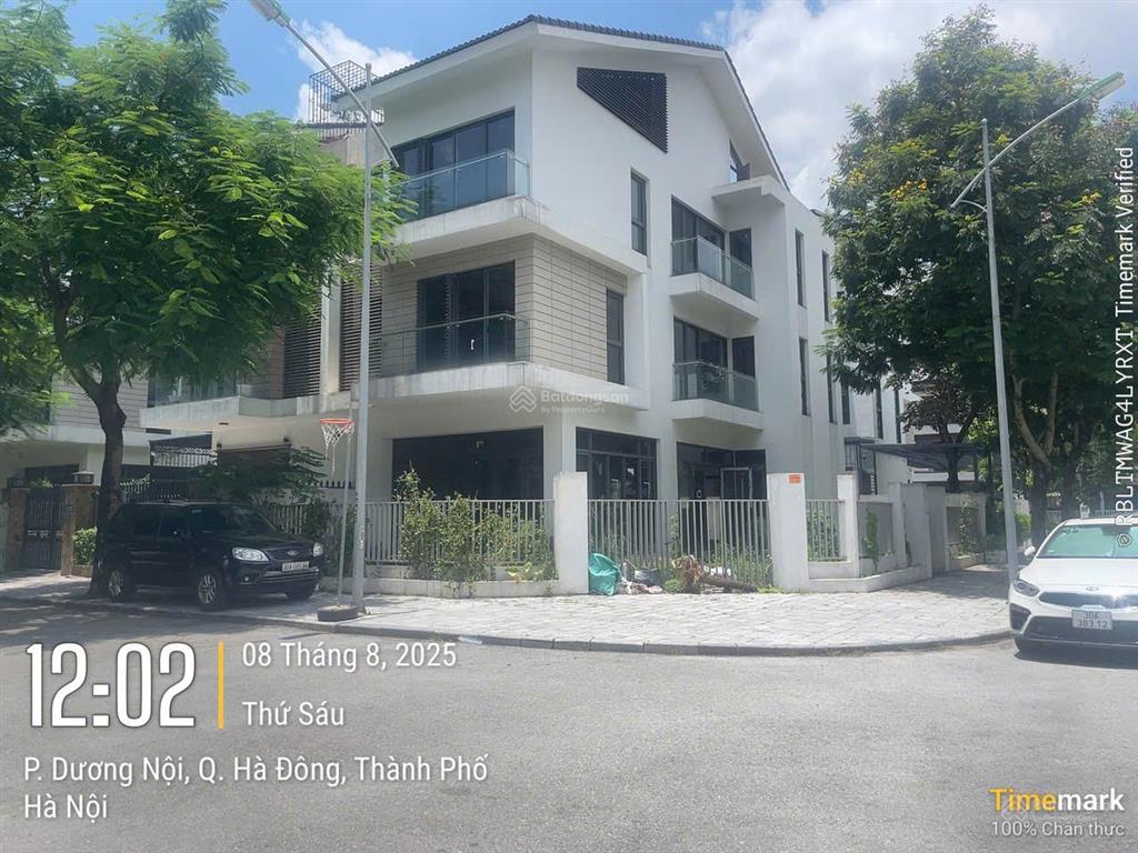 Căn góc biệt thự an vượng dương nội, 227.5m² 2 mặt tiền thoáng mát