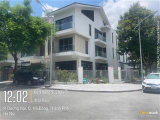 Căn góc biệt thự an vượng dương nội, 227m² 2 mặt tiền thoáng mát.