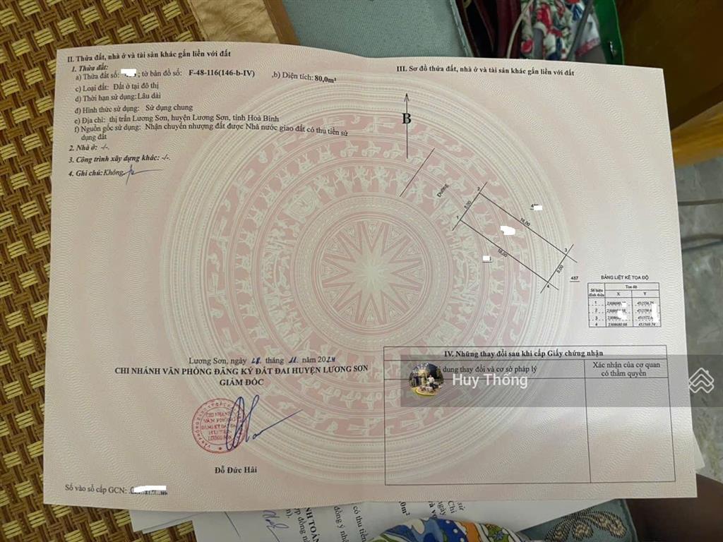 Nhận ký gửi mua bán và tư vấn đất ở hud, lương sơn, phú thọ, chỉ 2,x tỷ