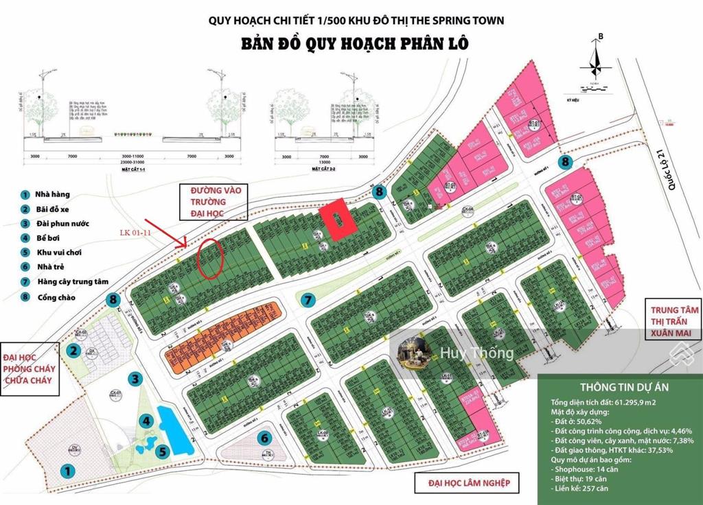 Nhận ký gửi mua bán đất ở spring town, lương sơn, phú thọ, chỉ 2,x tỷ