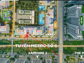Bán căn hộ 1pn +  43m2  giá 3,1 tỷ  không view nghĩa trang the sola park   0971009