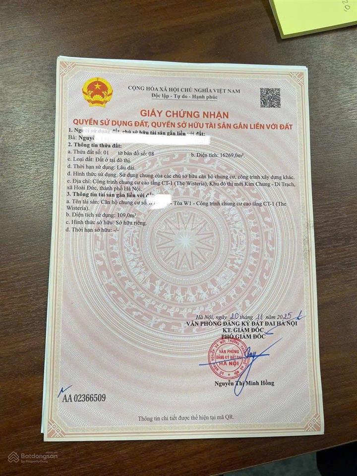 Hiếm, chính chủ bán căn hộ 2n chung cư the wisteria hinode