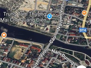 Đất mặt tiền đường nguyễn vịnh gần trung tâm thương mại thị trấn sịa, 3 lô