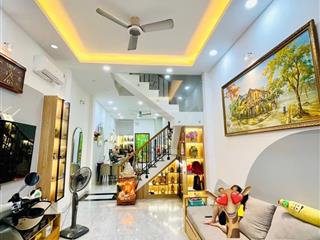 50m2  4 tầng  nhà mới đẹp ở ngay cách 20 mét mặt tiền đường phan đăng lưu giá 9,99 tỷ tl
