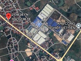 Hơn 12m mặt tiền  gần kcn thôn hà việt tiến  việt yên  bắc giang.
