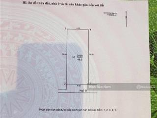 Bán nhà trung kính  48m sổ đỏ vuông đẹp  trước nhà rộng 3m  phù hợp xây chung cư mini  20m ô tô