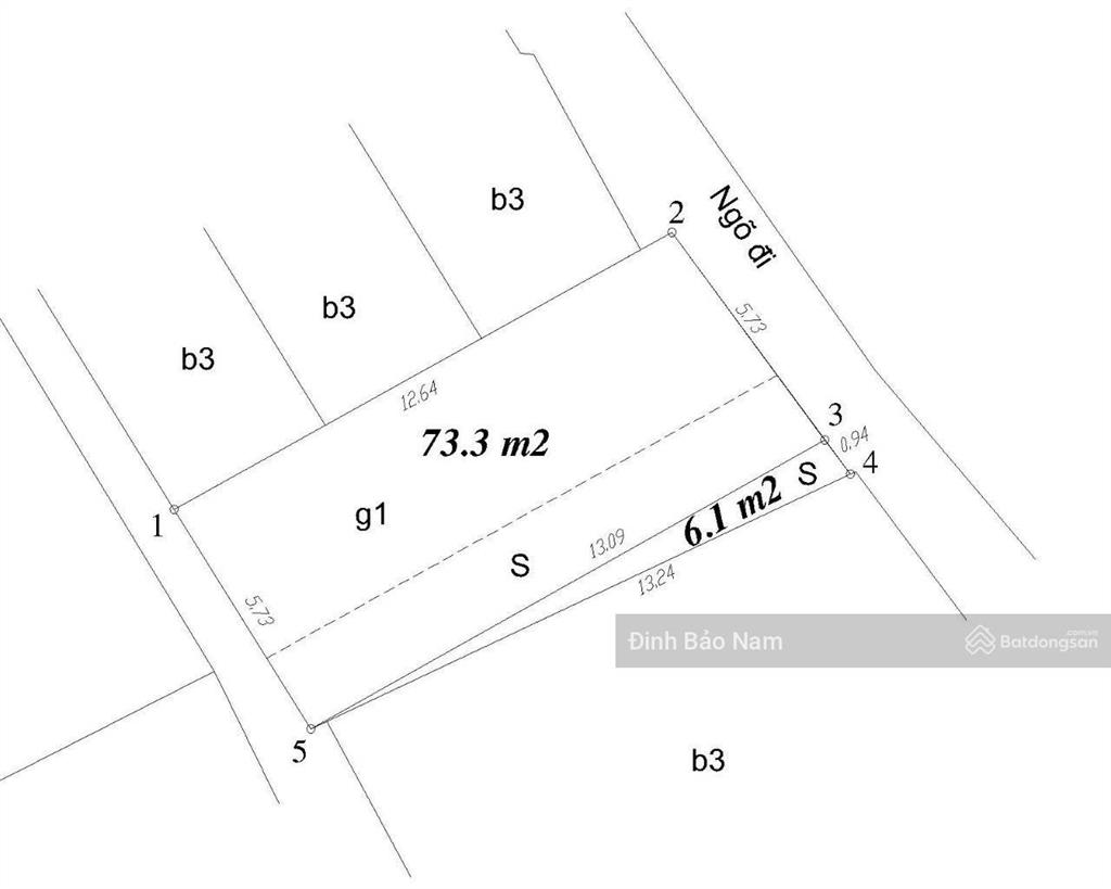 Bán đất phú thượng 73,3m2 mặt tiền 5,73m ngõ ba gác tránh xe máy 60m ra mặt phố gần cầu nhật tân