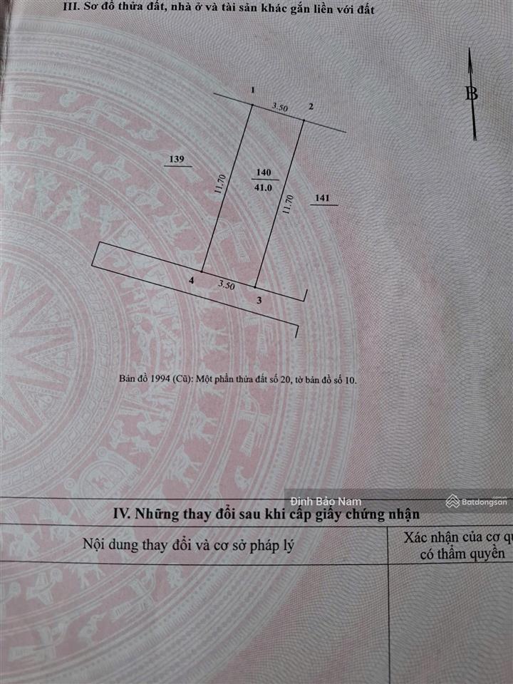 Nhỉnh 5 tỷ bán đất an dương vương 41m ngõ thông nông rộng sổ vuông không quy hoạch