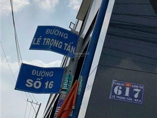 Chính chủ bán đất nền giá rẻ hẻm 5m (xt) 617 lê trọng tấn, p.b.h. hòa, q. b. tân. giá 3,3tỷ  64m2