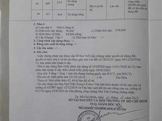 Bán nhà mặt tiền (kênh tân hóa) tân hóa, p. 14, q. 6 giá 10.65 tỷ