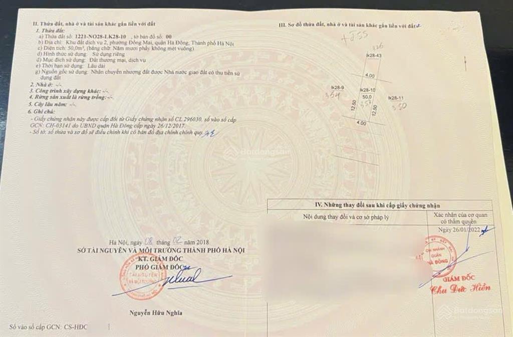 Bán đất phân lô lk2810 khu dịch vụ 2 đồng mai hà đông sát đường 18,5m đi vài bước ra kđt 226ha