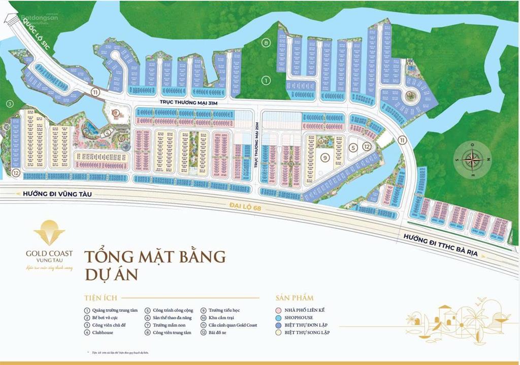 Mở bán gđ1 với 900 căn nhà phố, biệt thự giáp sông ở bà rịa ngay cửa ngõ vào vũng tàu giá 4xtr/m2