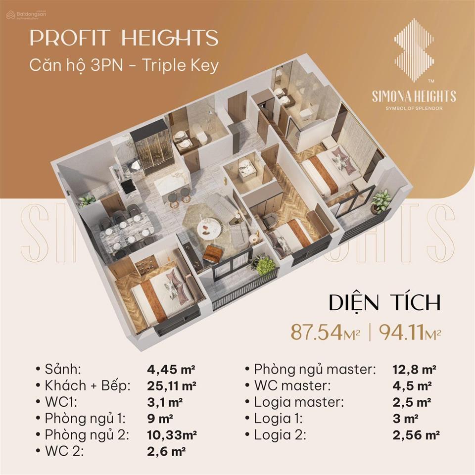 Bán căn hộ cao cấp 3pn  simona heights quy nhơn  full nội thất xịn sò  giá chỉ 3.5 tỷ