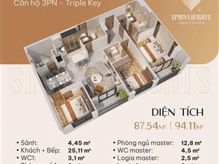 Simona heights  căn hộ hạng sang tại quy nhơn  cách biển 300m  sổ đỏ lâu dài