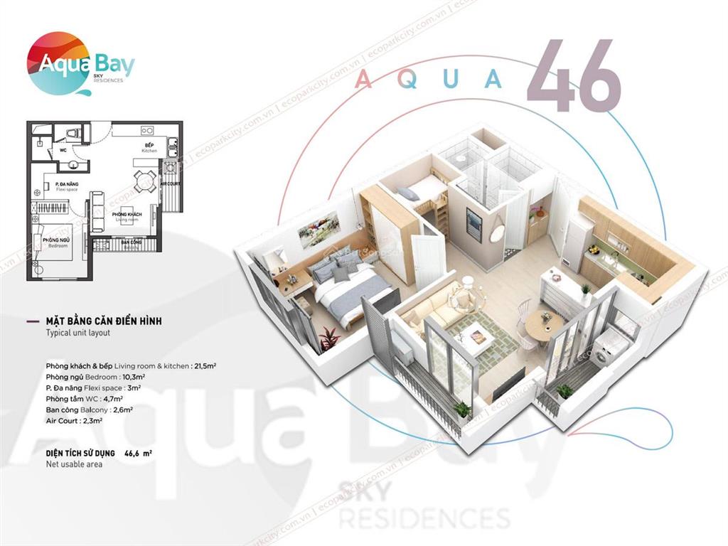 Bán căn 46m2 toà park đủ đồ giá 3,070 tỷ bao phí.  0969 416 ***