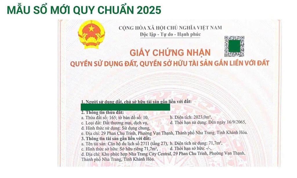 Bán căn hộ dqua giá f0 toà nhà căn hộ & khách sạn cao cấp tọa lạc tại 29 phan chu trinh nha trang