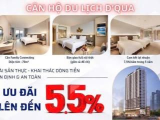 Căn hộ du lịch d'qua  đầu tư an toàn với căn hộ sinh lời ổn định 250 triệu/ năm trong 5 năm
