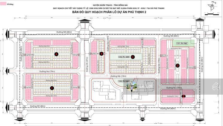 Cần bán nền nhà phố đường 19m dự án phú thịnh 2 đông sài gòn nhơn trạch đồng nai 114m2 giá 30tr/m2