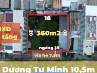 4 lô lk dương tự minh đường 10,5msát biển mỹ khê  ngang 18m dt 360m2 xây cao tầng