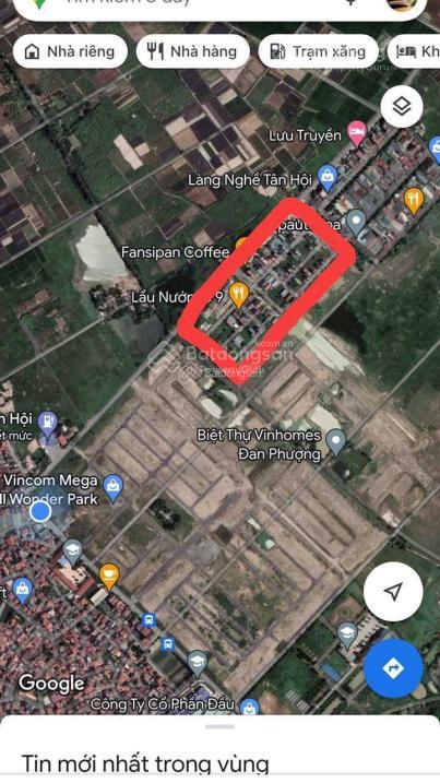 Bán đất tại đường khu dân cư trũng vỡ, sát vinhomes đan phượng