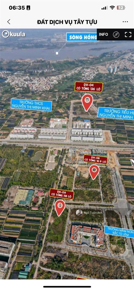 Cơ hội đầu tư đất dịch vụ tây tựu, sát đại học công nghiệp hà nội giá chỉ từ 16x triệu/m2.