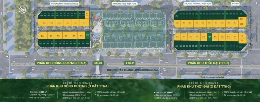 Bán liền kề tại avenue garden, 240 triệu/m2, 169m2, 5pn, 5wc
