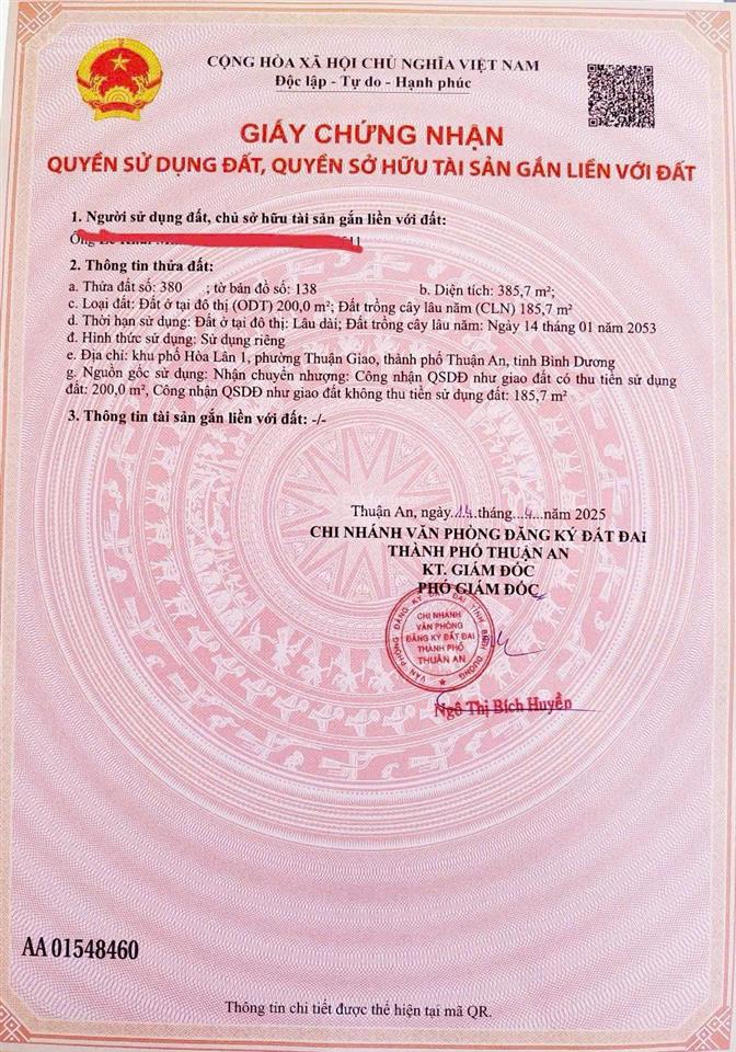 Lô góc thuận giao, gần ngã tư hòa lân dt 385.7m² giá 7.5 tỷ  0908 525 ***